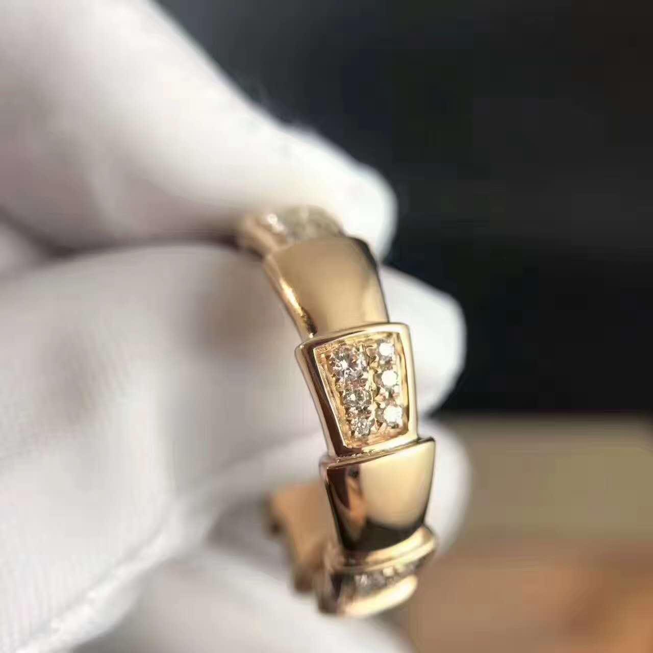 2017新款bvlgari宝格丽serpenti蛇骨戒指