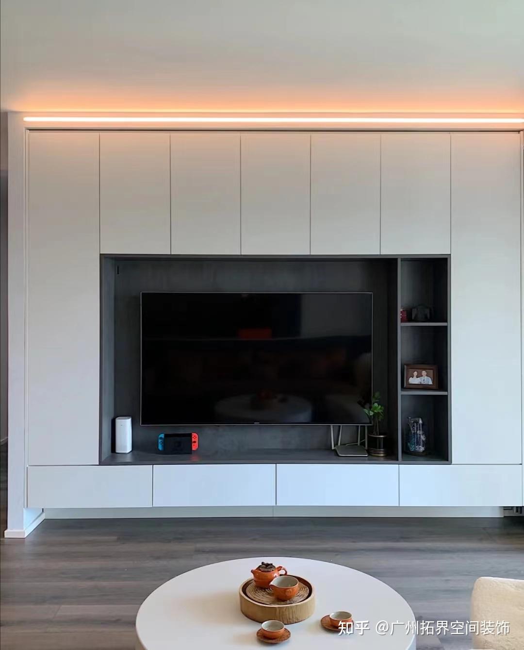 回字型整墙电视柜要如何设计③ 巧妙设计,多功能组合设计,根据业主