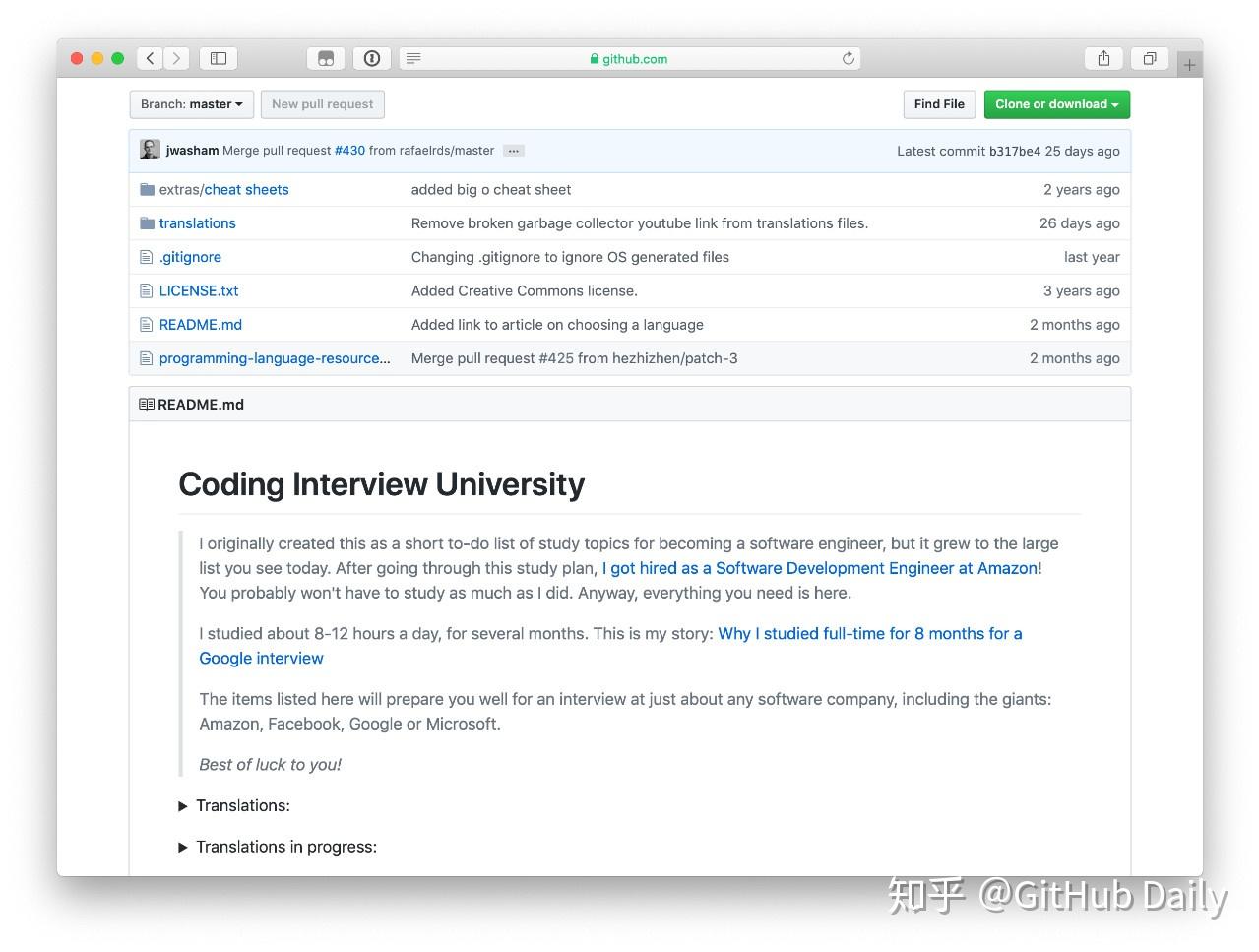 GitHub 标星 8w！学完这份指南后，你就可以去 Google 面试了！ - 知乎