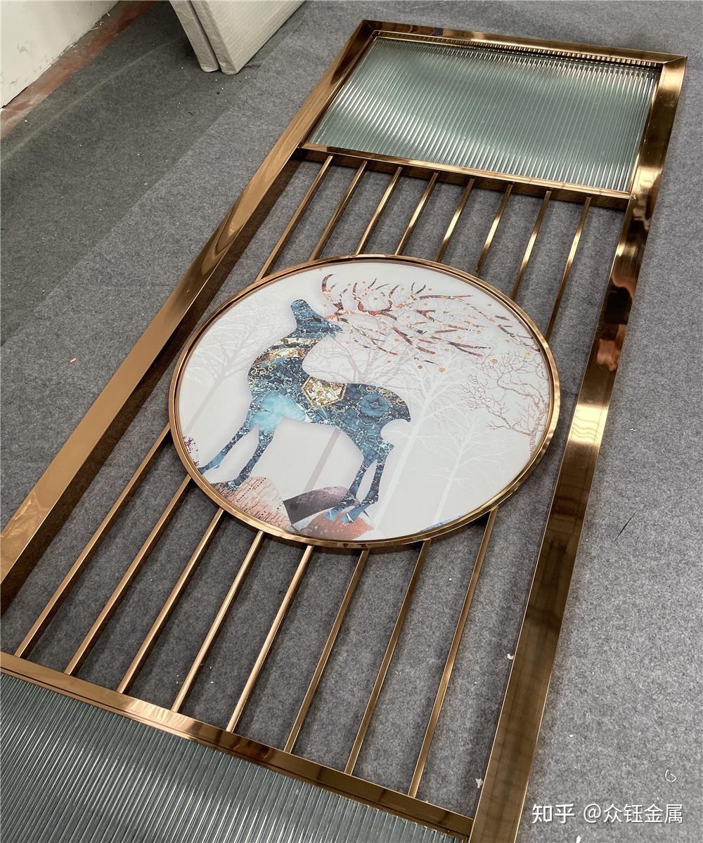 不锈钢玫瑰金屏风不锈钢大屏风应用领域