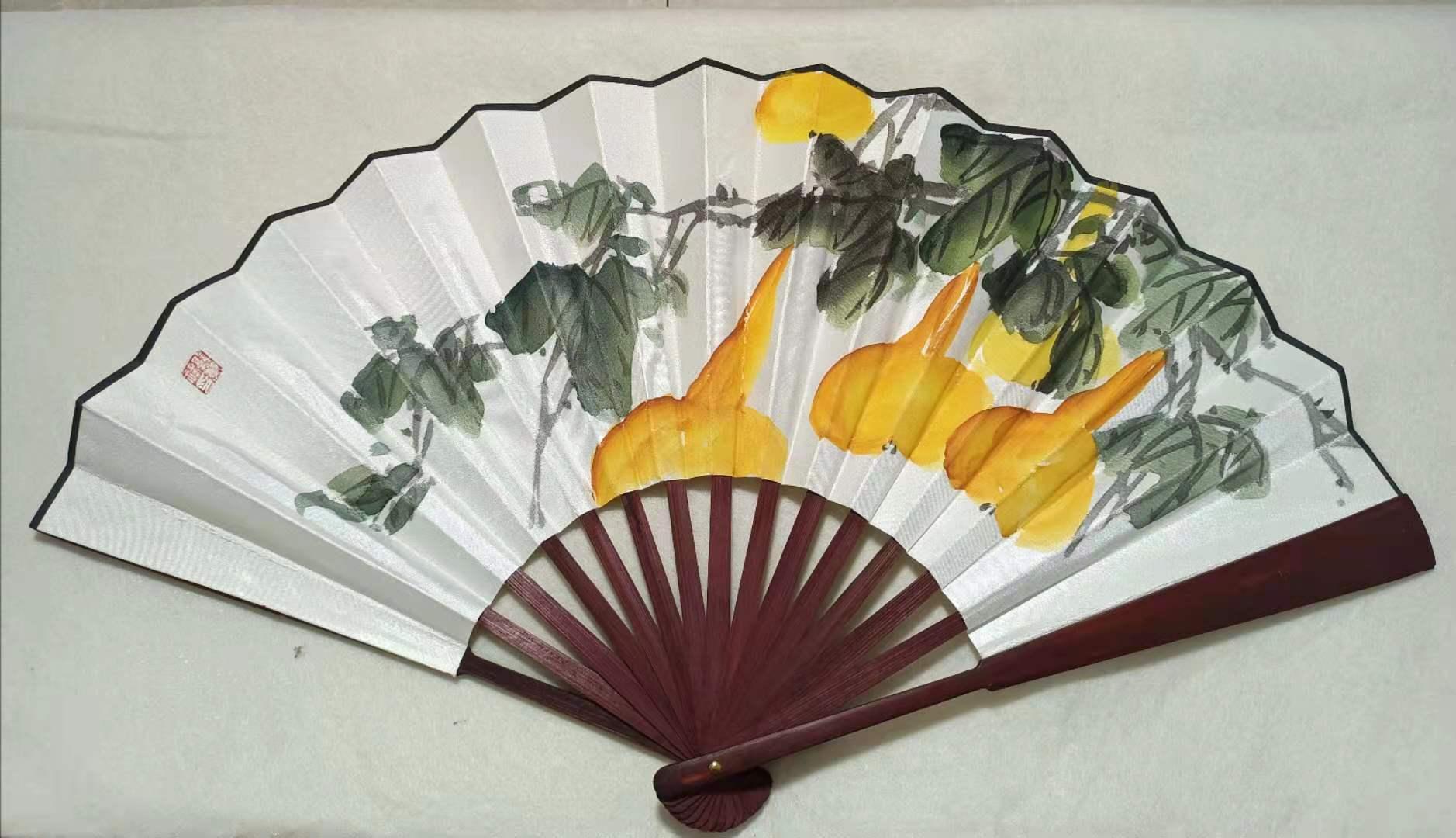 郭万禄书画家方寸之间,广阔无垠!扇子绘画艺术人生