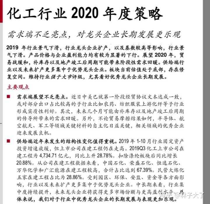 减水剂行业2019年度复盘及2020展望