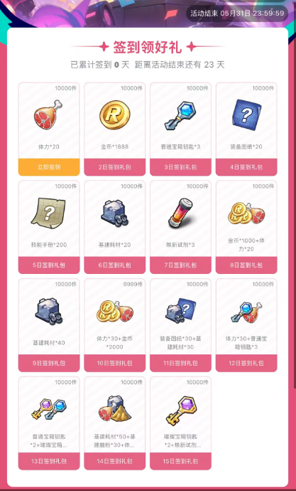 向僵尸开炮】本月新增白嫖签到福利，先锋官们别忘记领！（含近期兑换码