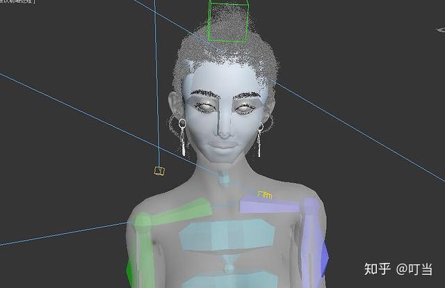 人物建模利用zbrush做表情和調節,通過圖層無縫輸出給3dsmax變形器