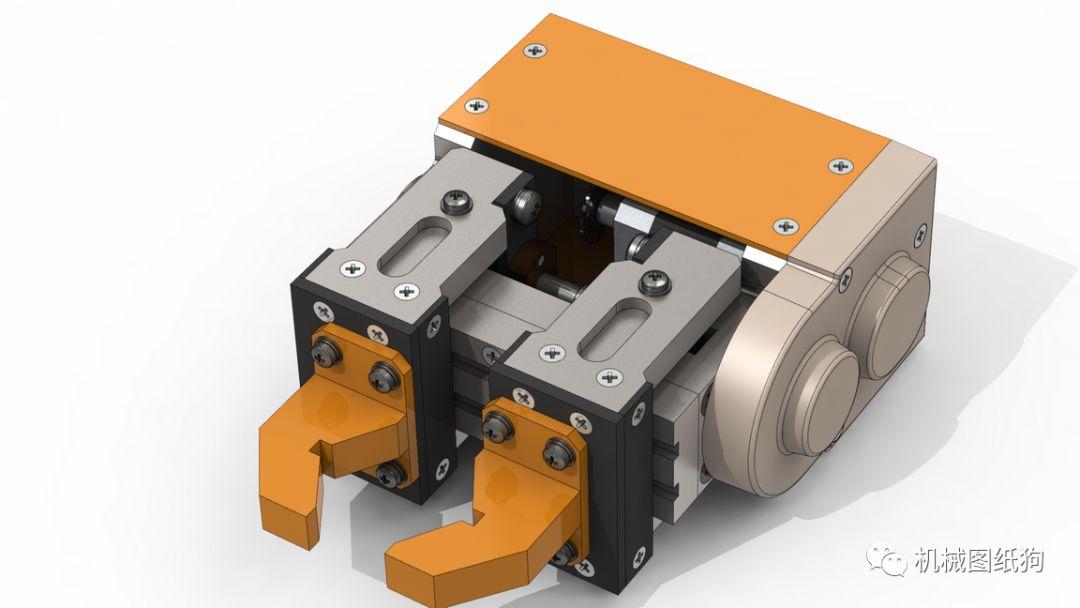 【机器人】simple robotic grip末端夹持机械爪图纸 solidworks设计附