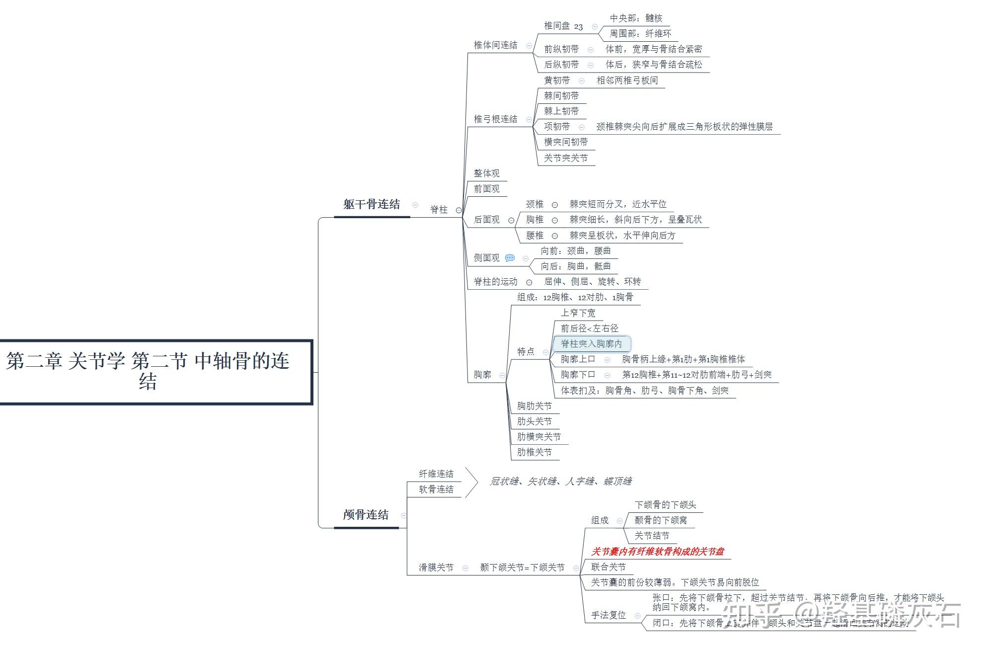 系统解剖学 第二章 关节学（思维导图） - 知乎