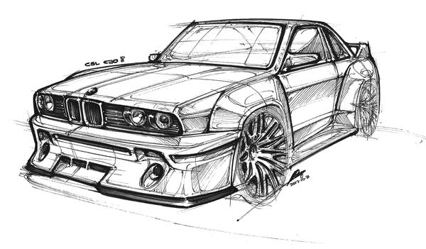 设计师matthewparsons的汽车工业设计手绘手稿41p