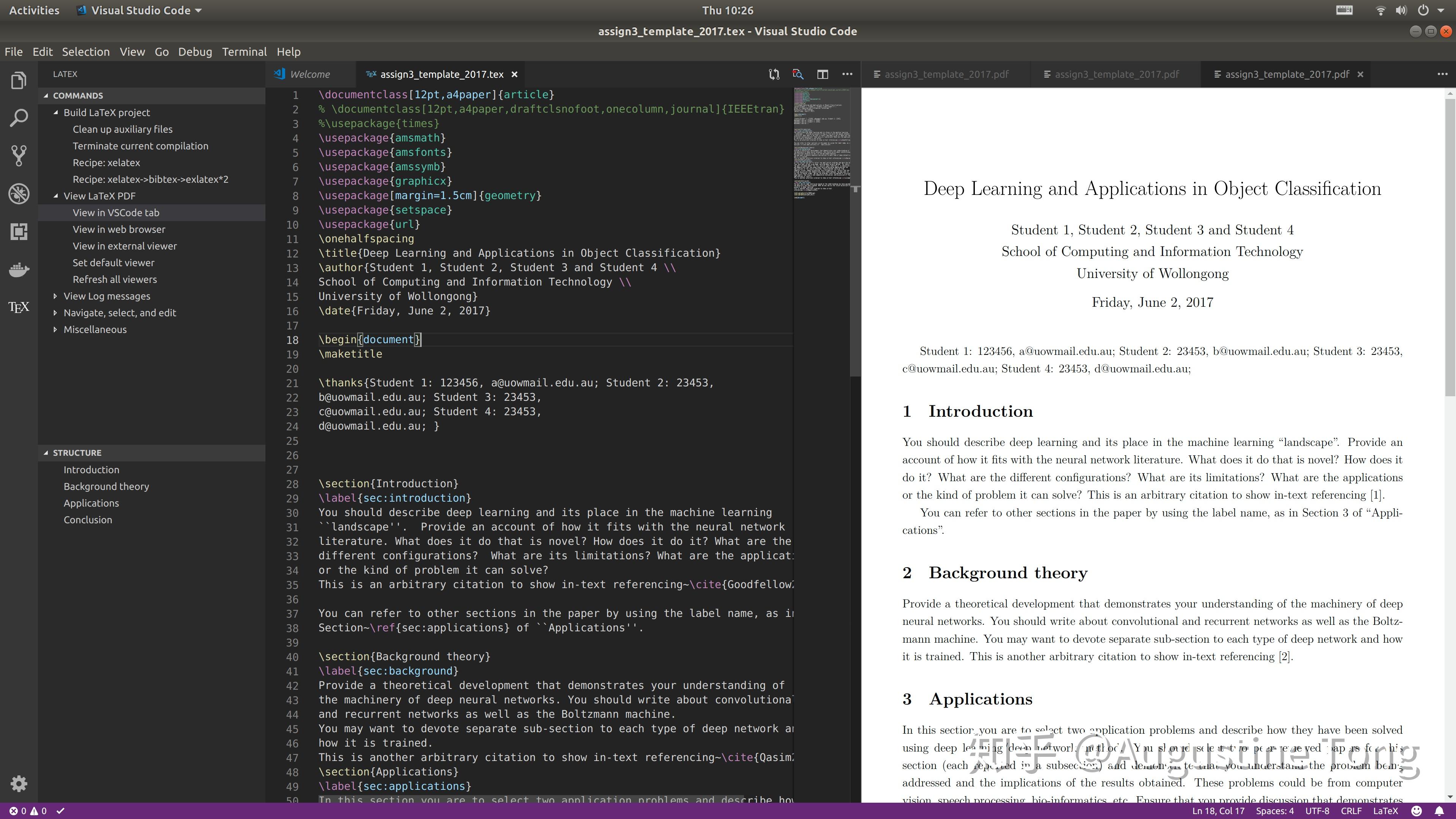 Ubuntu Latex VS Code 