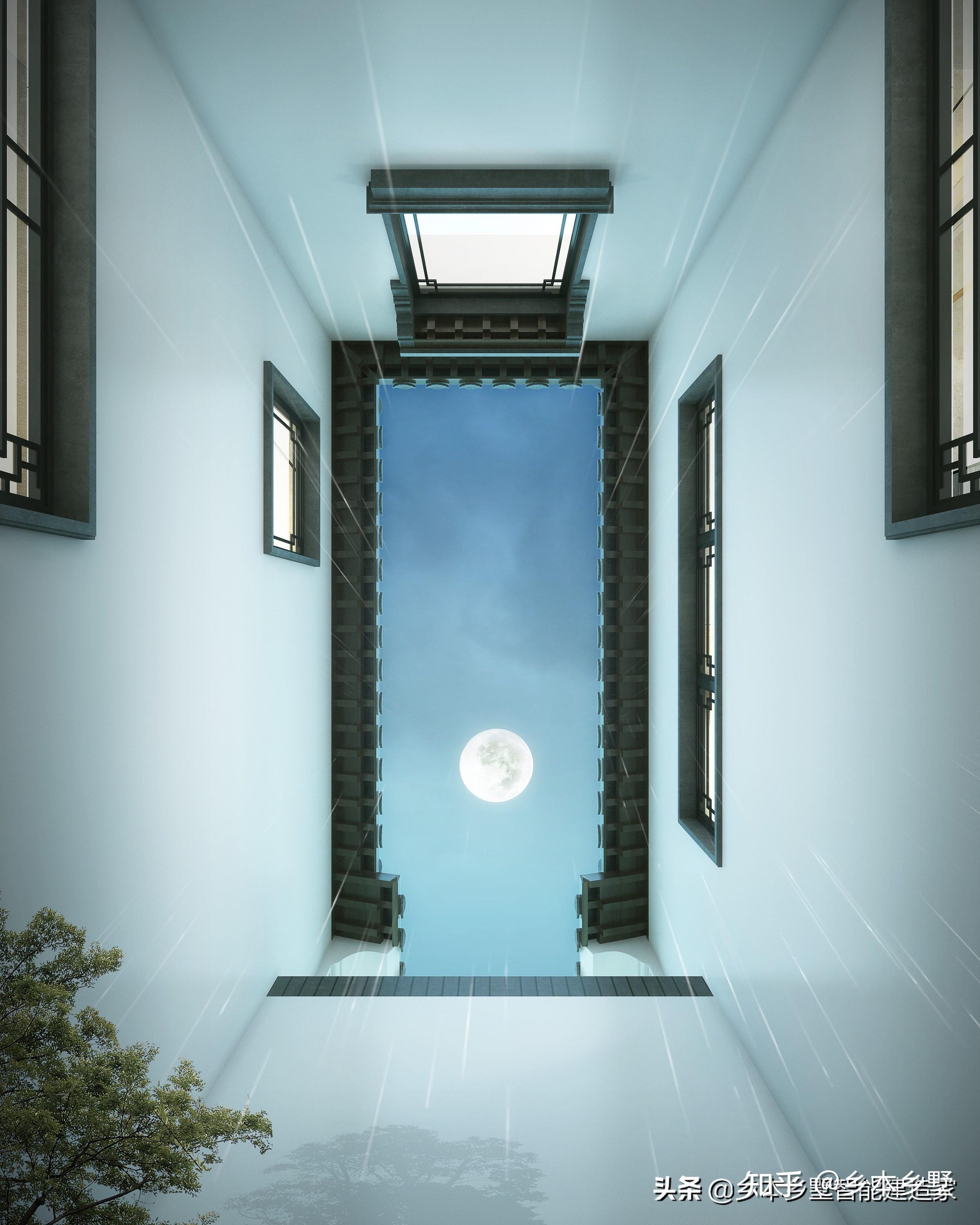古典带四水归堂的中式别墅，建一栋家族兴旺，四代同堂 - 知乎