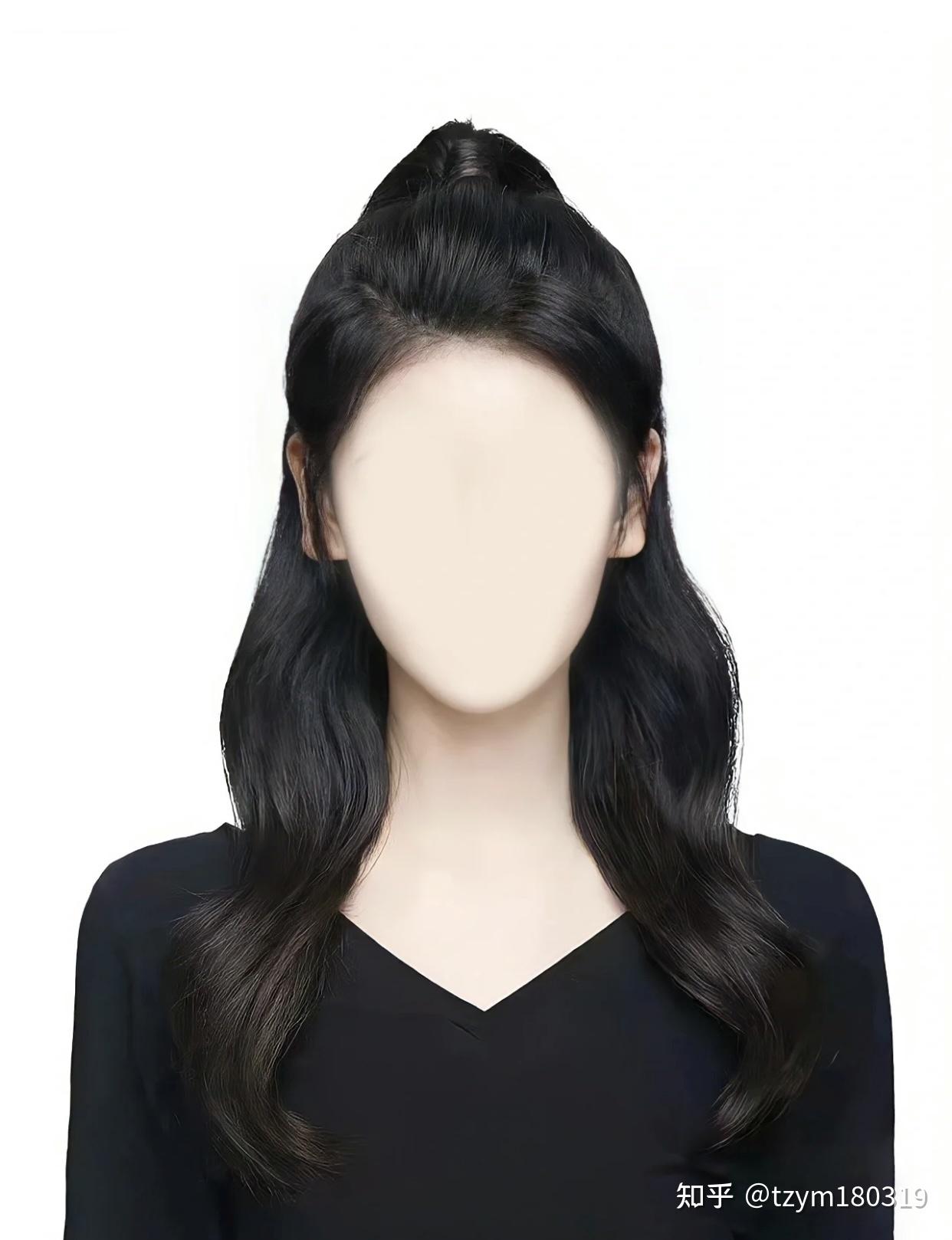 证件照深色衣服搭配精致造型真的很好看