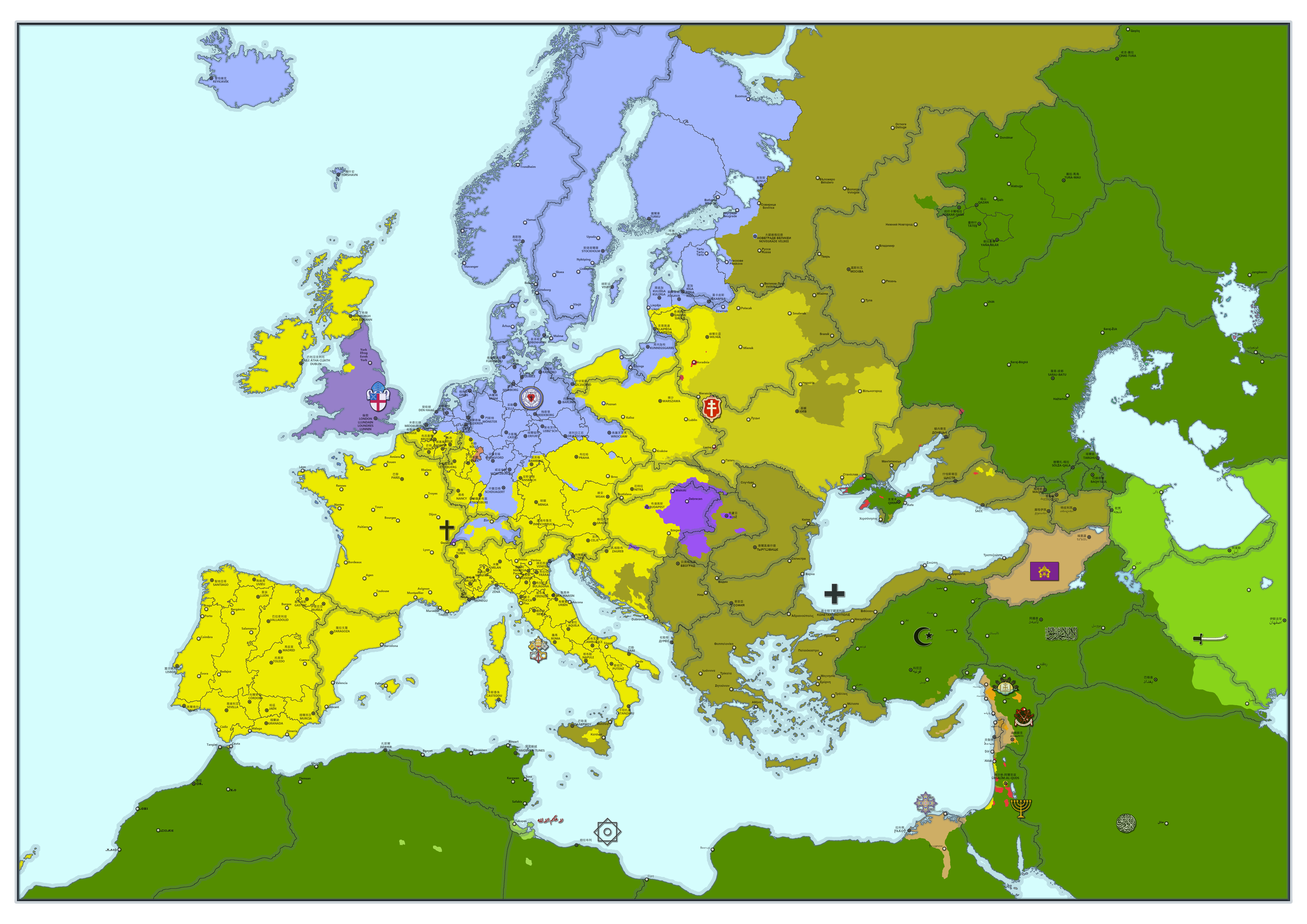 欧洲宗教分布图片