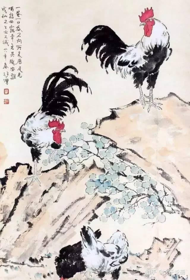 二,徐悲鸿画鸡