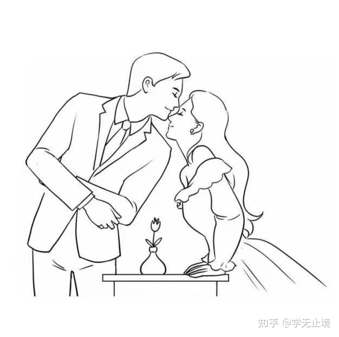 男女分开简笔画图片