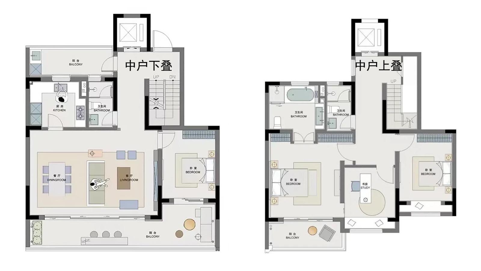 要论完美叠拼户型,本户型肯定能算上一个,大家要不要来找找茬?