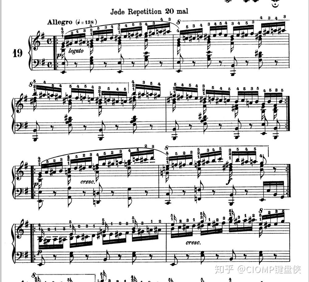 盘点车尔尼十本最难的练习曲集