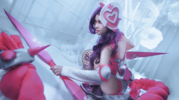 王者荣耀荆轲cos by evil余孽君,护士姐姐来给你护理啦!