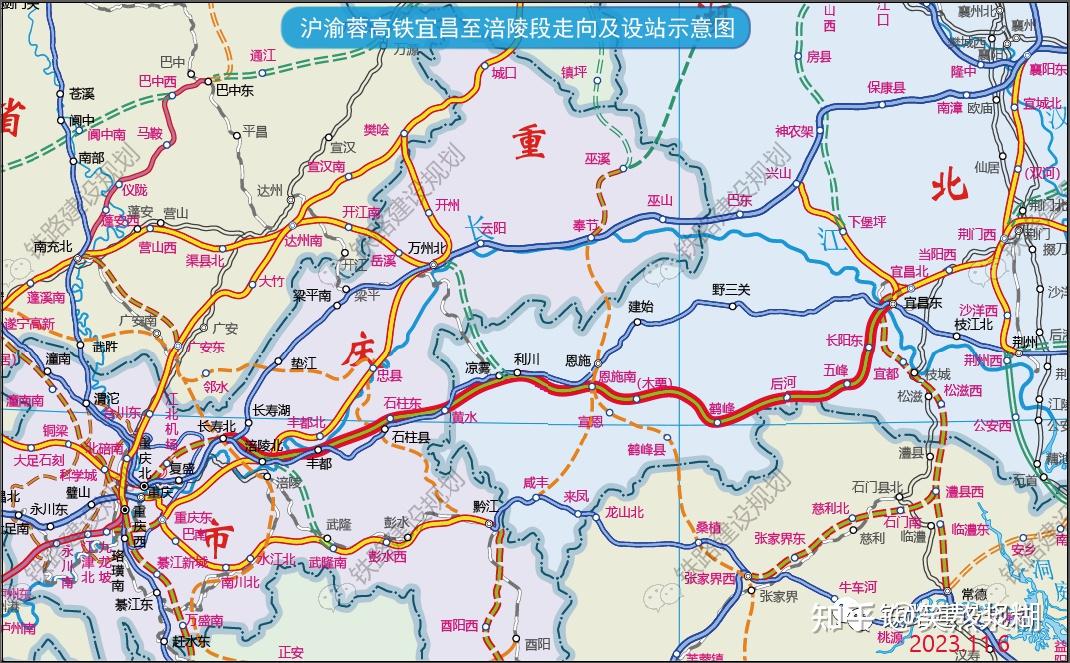 好消息,沪渝蓉高铁宜昌至涪陵段可研拟于近期上报国家发改委审批