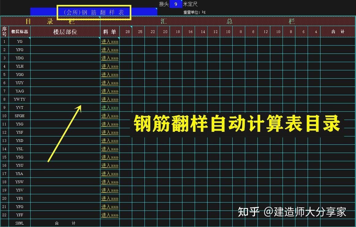 項目經理鋼筋翻樣有一手看了他的鋼筋翻樣表全套模板真是省事