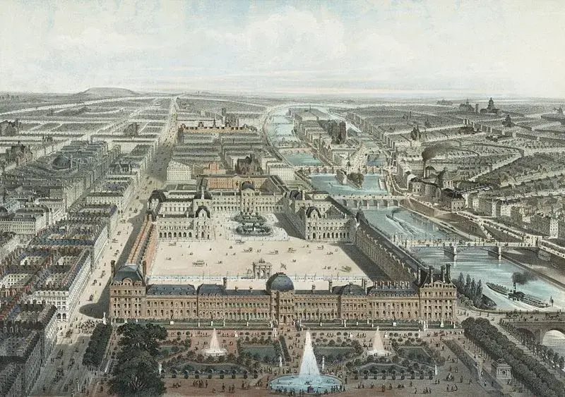 杜伊勒里宫平面图图片