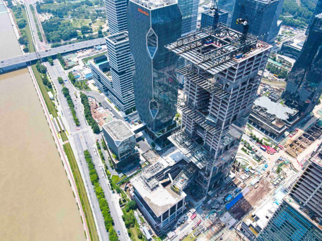 未来微信总部大楼迎来关键节点多图揭秘