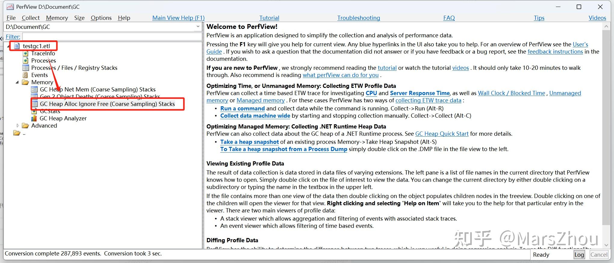 使用 PerfView 采集和分析 .NET GC 内存分配堆栈信息的简单操作指引 - 知乎