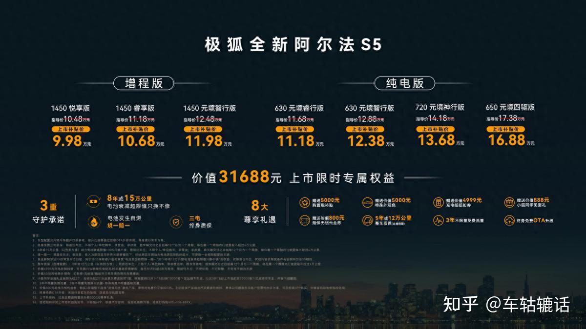 15分钟补能540km,极狐全新阿尔法S5律动上市补贴价9.98万起