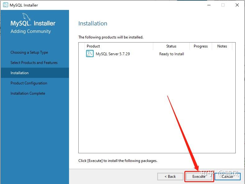 Mysql5 7 window 