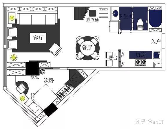 一个LOFT户型14个平面方案! !! - 知乎