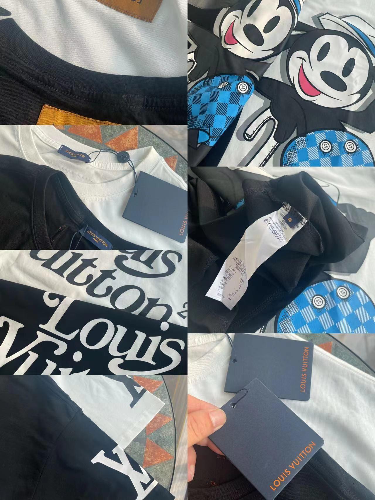 louisvuitton路易威登卡通动漫印花短袖宽松流行印花t恤