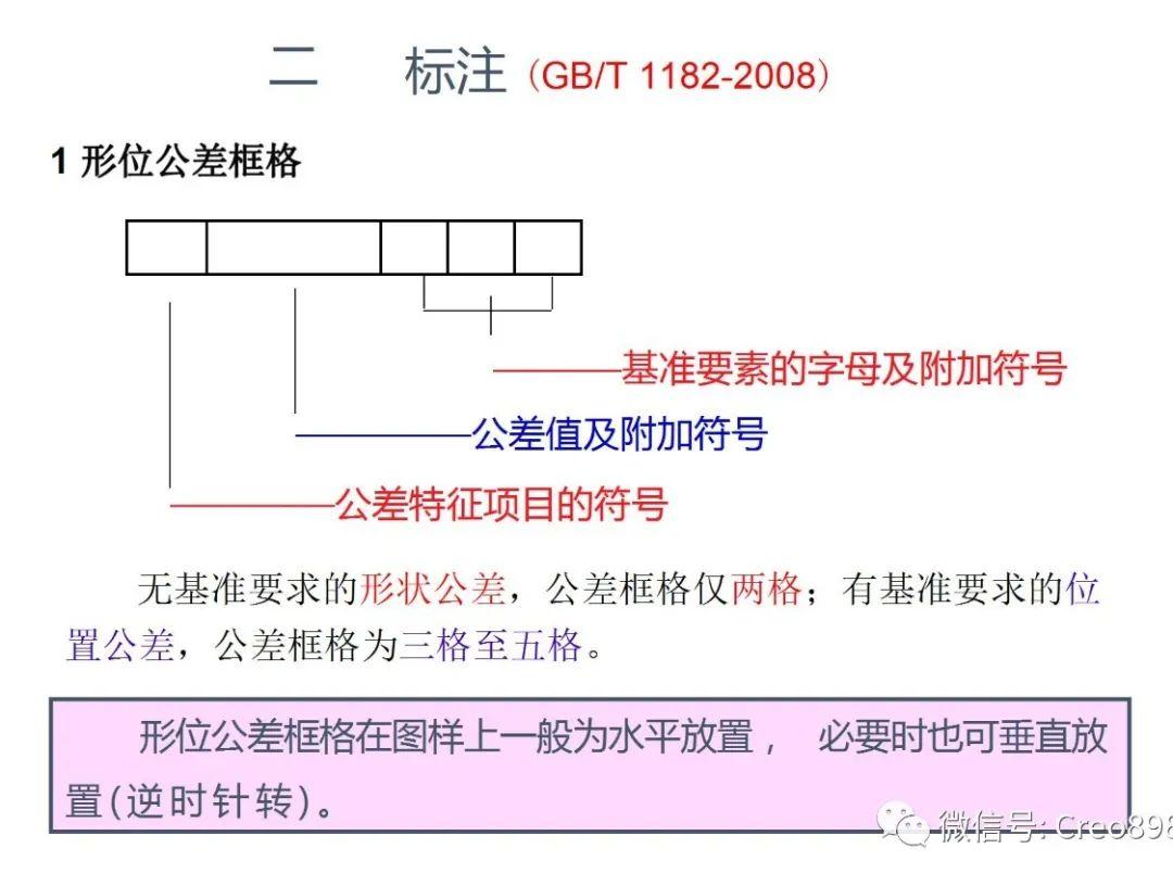「proe/creo工程图」形位公差的符号以及标注
