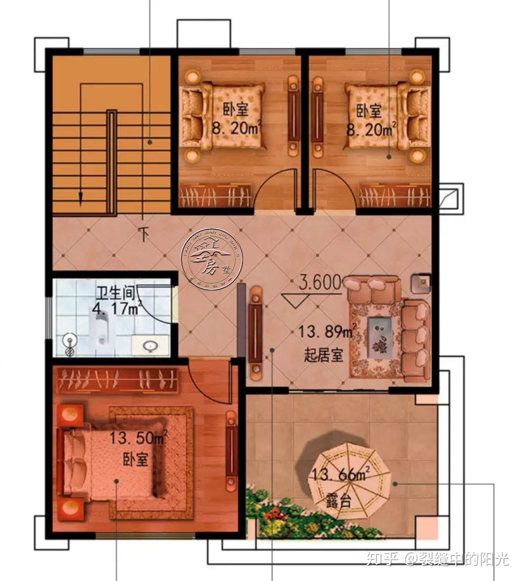别墅设计小开间双层新中式别墅小宅基地的福音