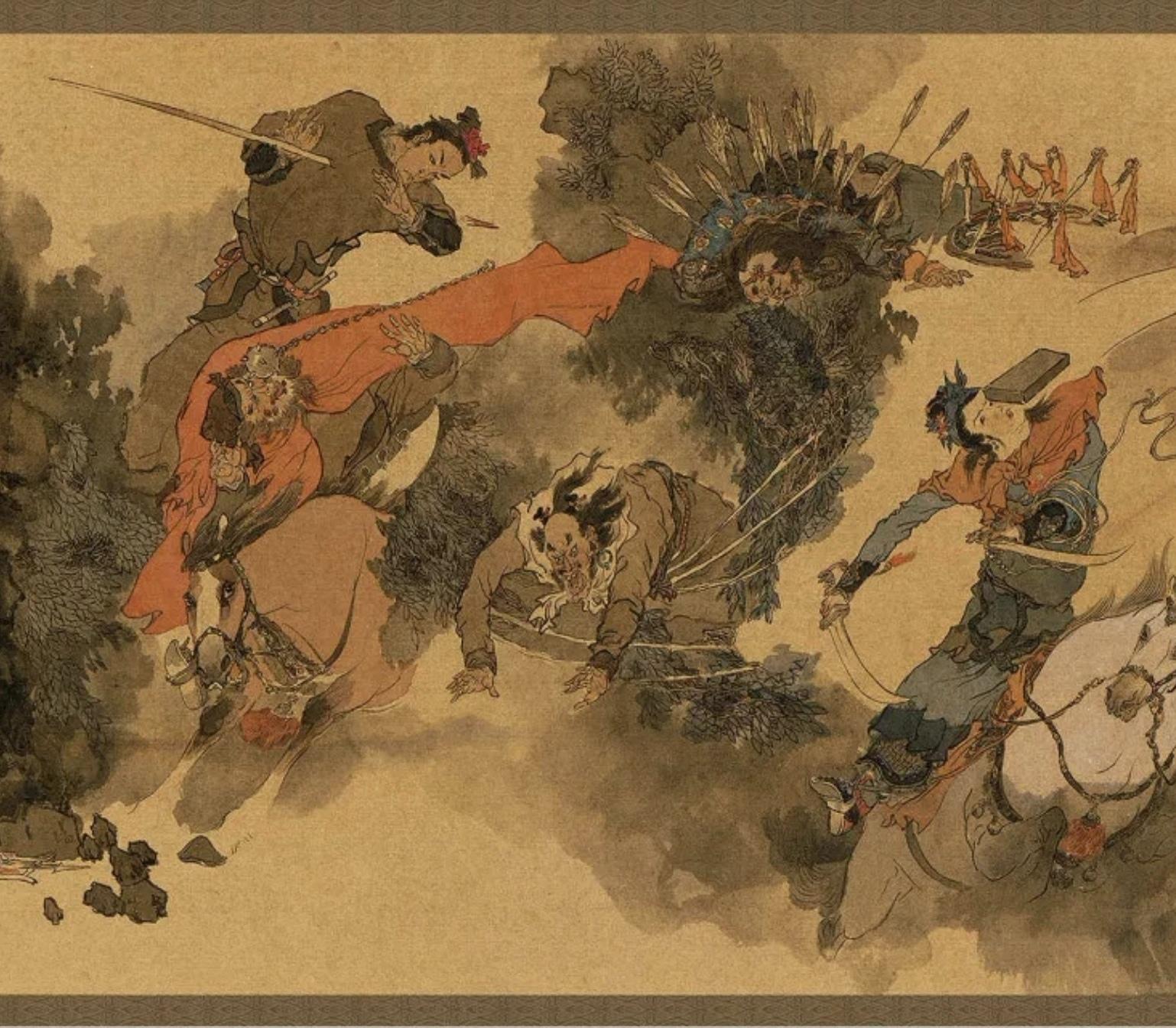 戴敦邦《罡煞归神图》梁山群雄之结局