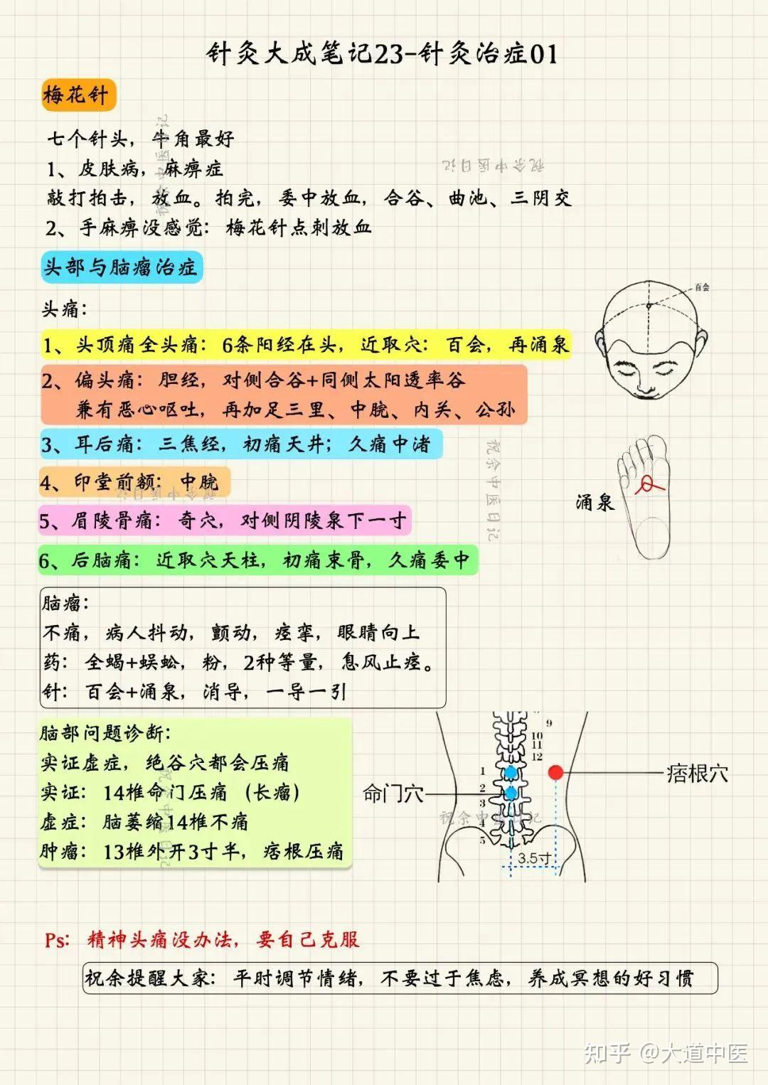 1-23集完结-“针灸大成”笔记-赶紧收藏! - 知乎