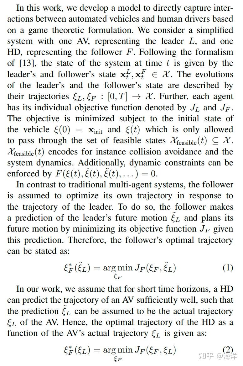 InteractionAware GameTheoretic Motion Planning for Automated Vehicles using Bilevel