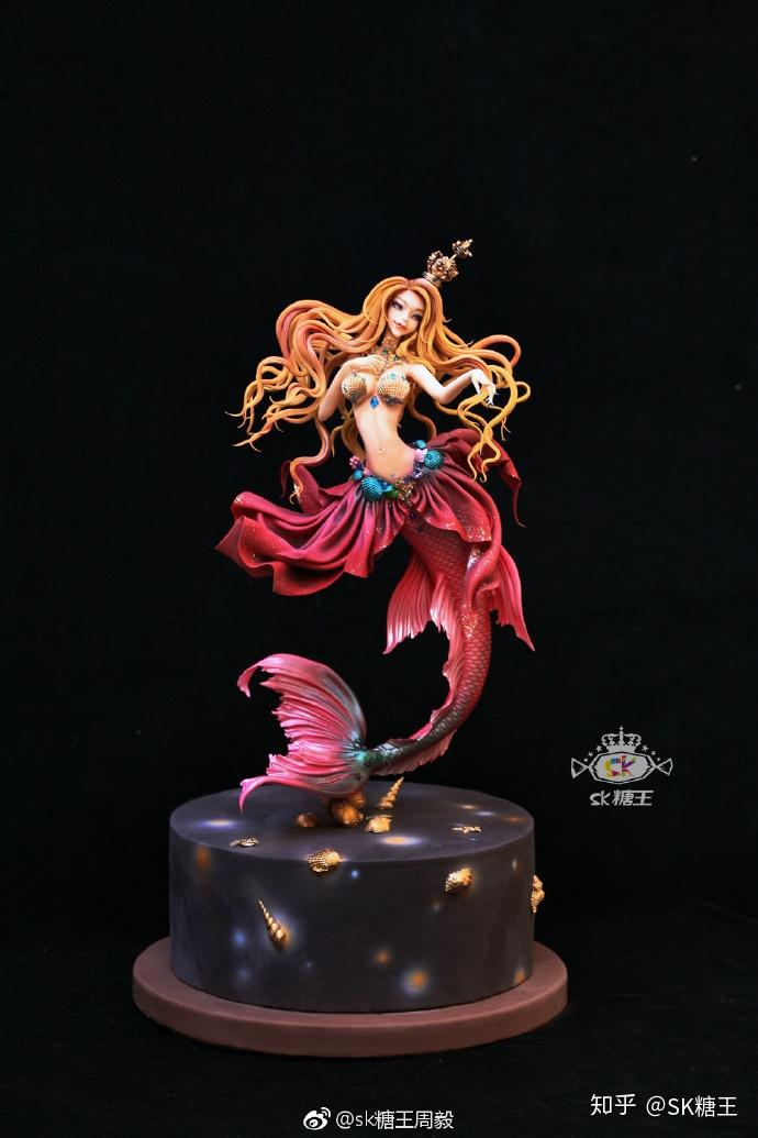 sk糖王翻糖人偶作品美人鱼