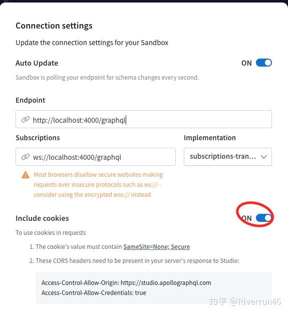 GraphQL Apollo Studio中使用Cookies 知乎