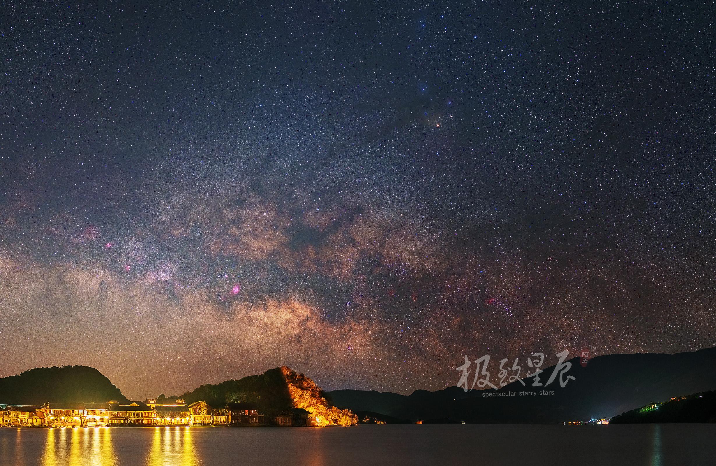 极致星辰12月集锦北纬28度冬季星空中的粉色诱惑