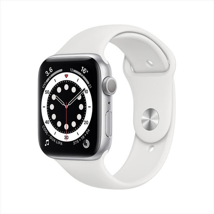 apple watch series 6智能手表 gps款 44毫米银色铝金 京东 3399.00