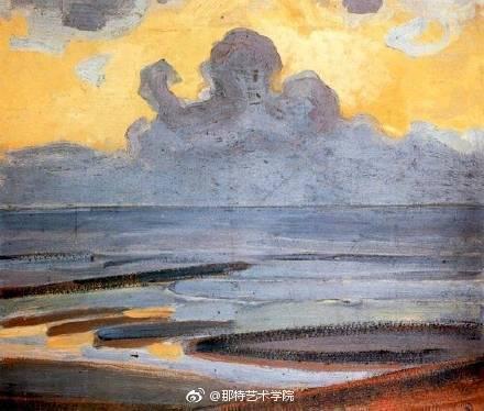 蒙德里安笔下炫目的大海