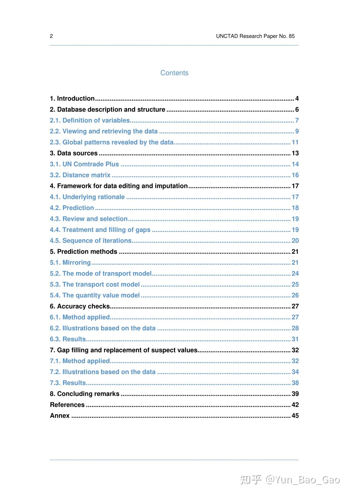 为国际贸易开发全球运输成本数据集:UNCTAD Research Paper No. 85 - 知乎