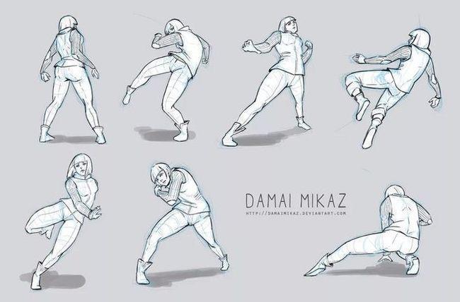 怎么画人物动作?