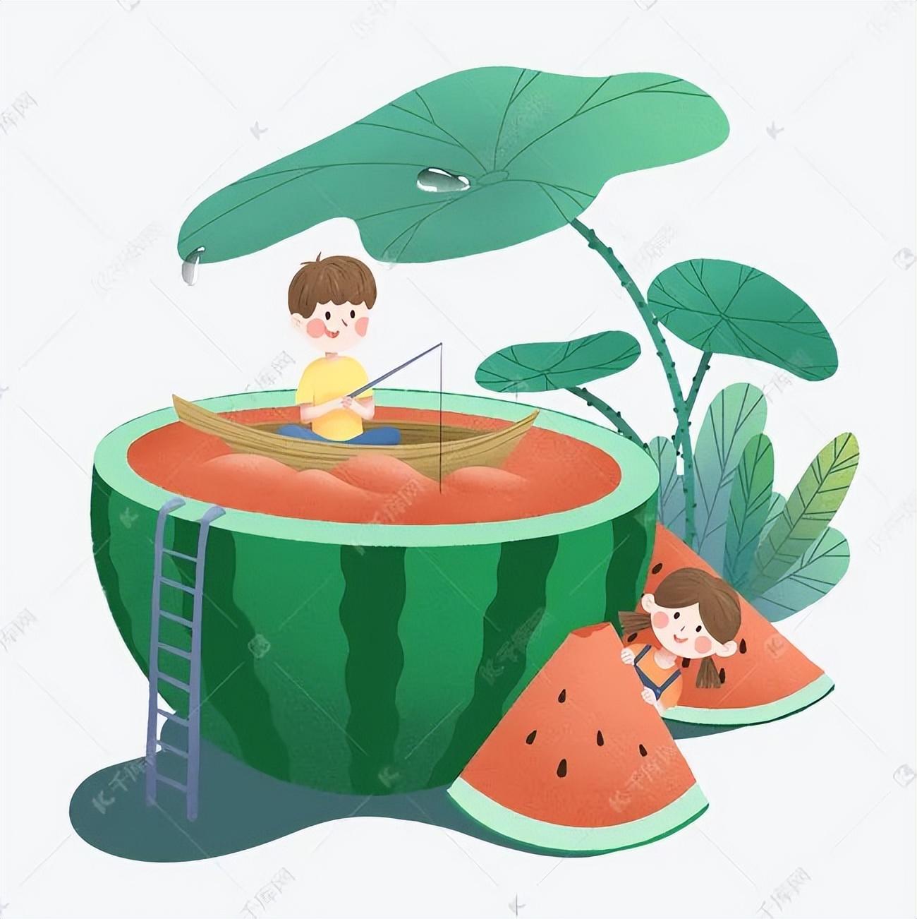 今日小暑丨创意的小暑海报让你透心凉心飞扬