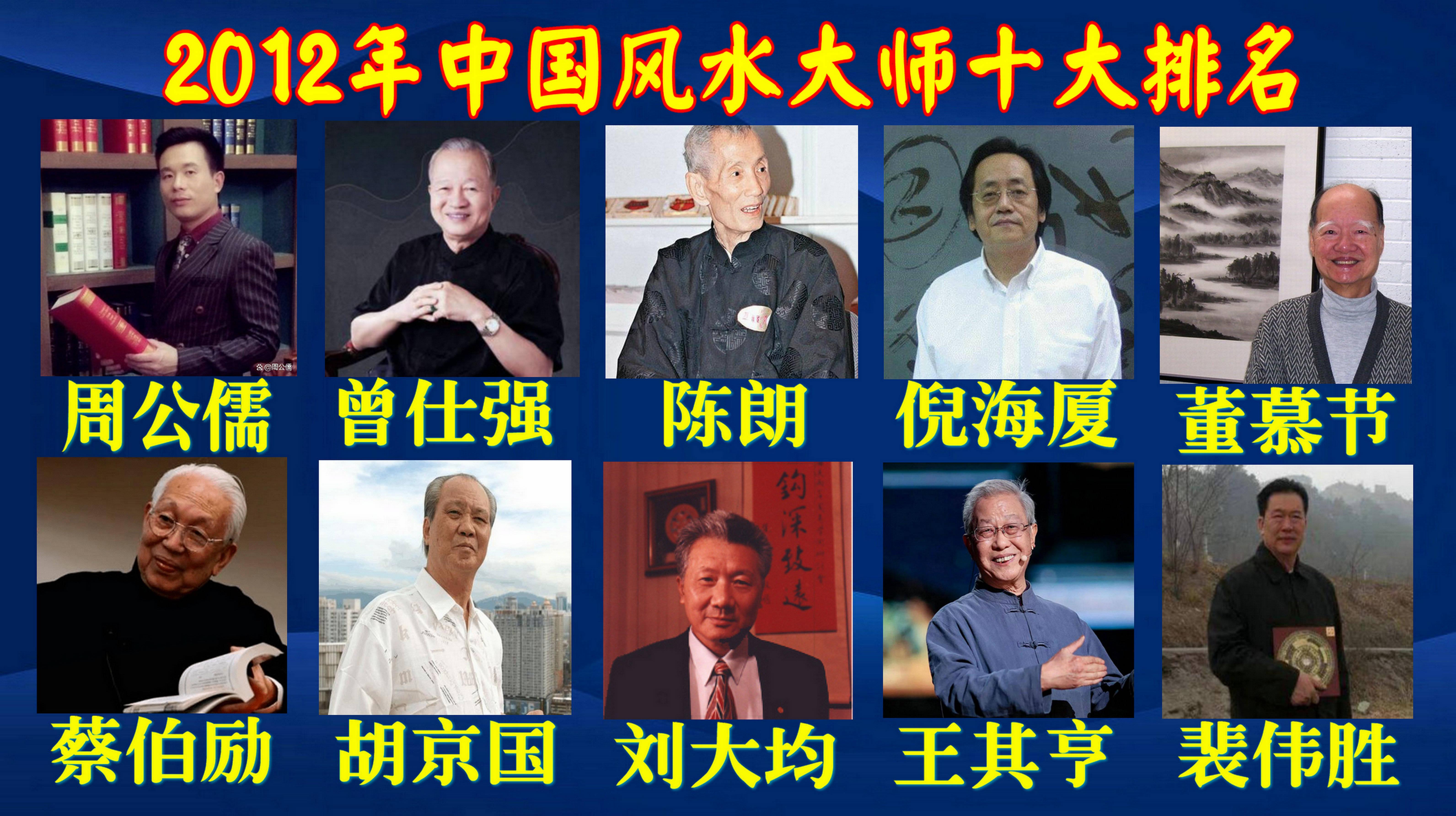 2000年-2023年度连续24年中国十大风水大师最完整排名榜单 - 知乎