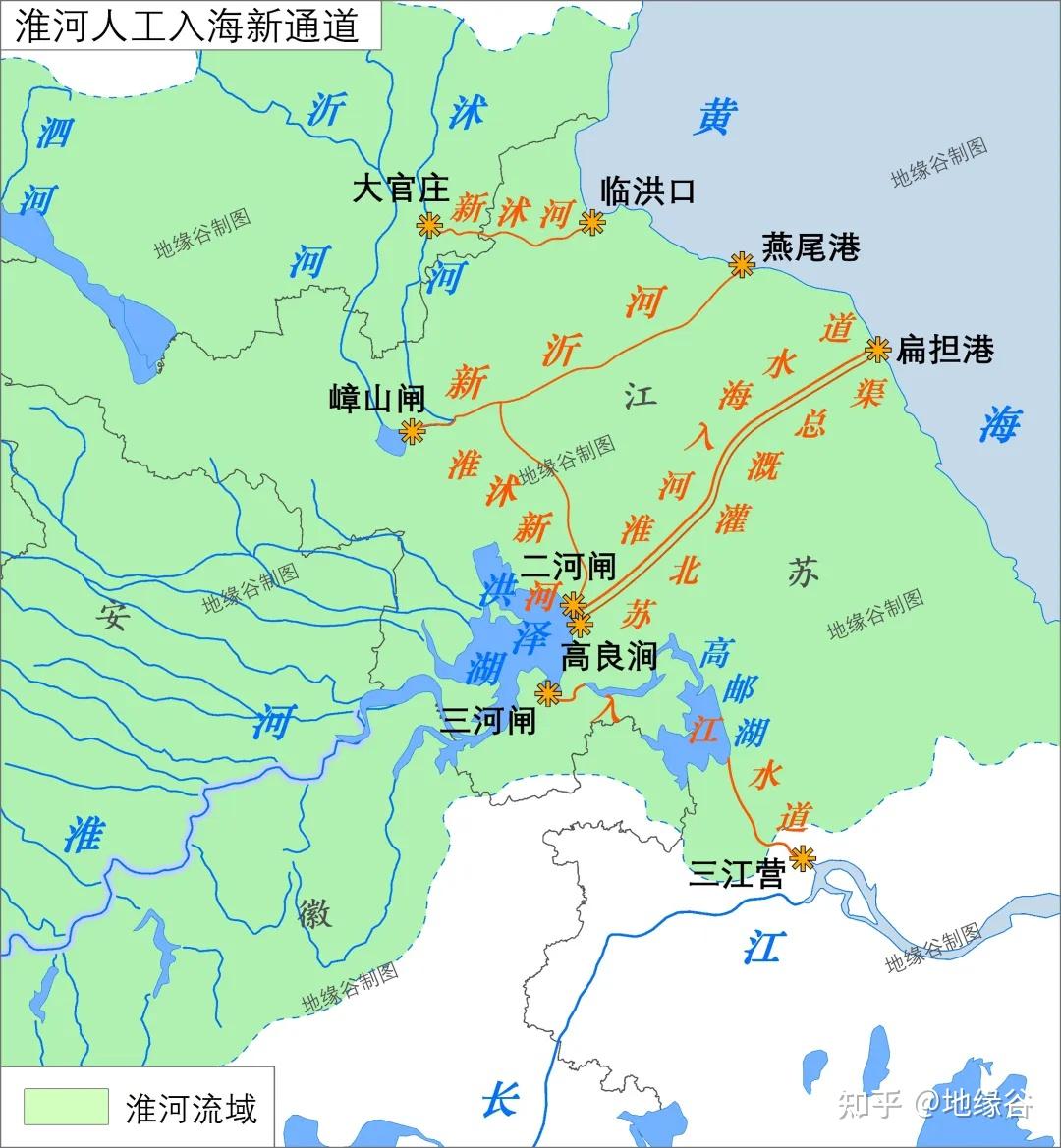 淮河为什么没有入海口