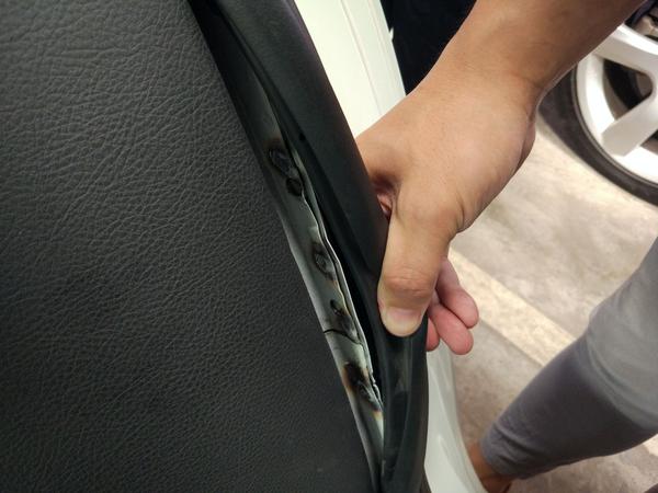 这是切割后的c柱-非原厂焊点