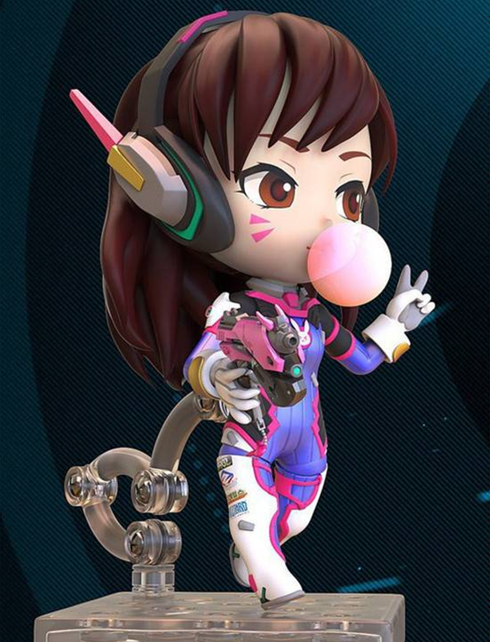 不过出于私心我认为dva比他们都更萌一些,眨眼,笑,吹泡泡,比心动静