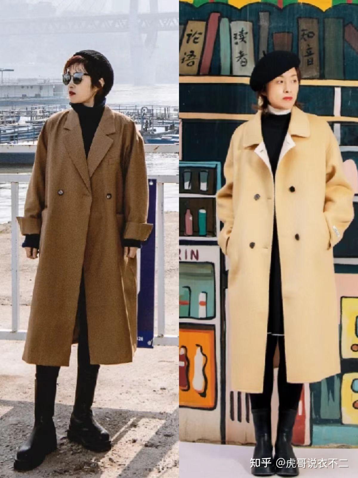 黑大衣地位不保了,今冬火的是"土色大衣",30岁,50岁穿都很美