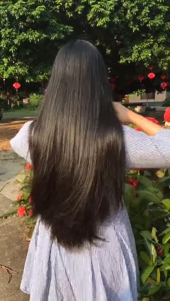 柔顺长头发            赞同视频