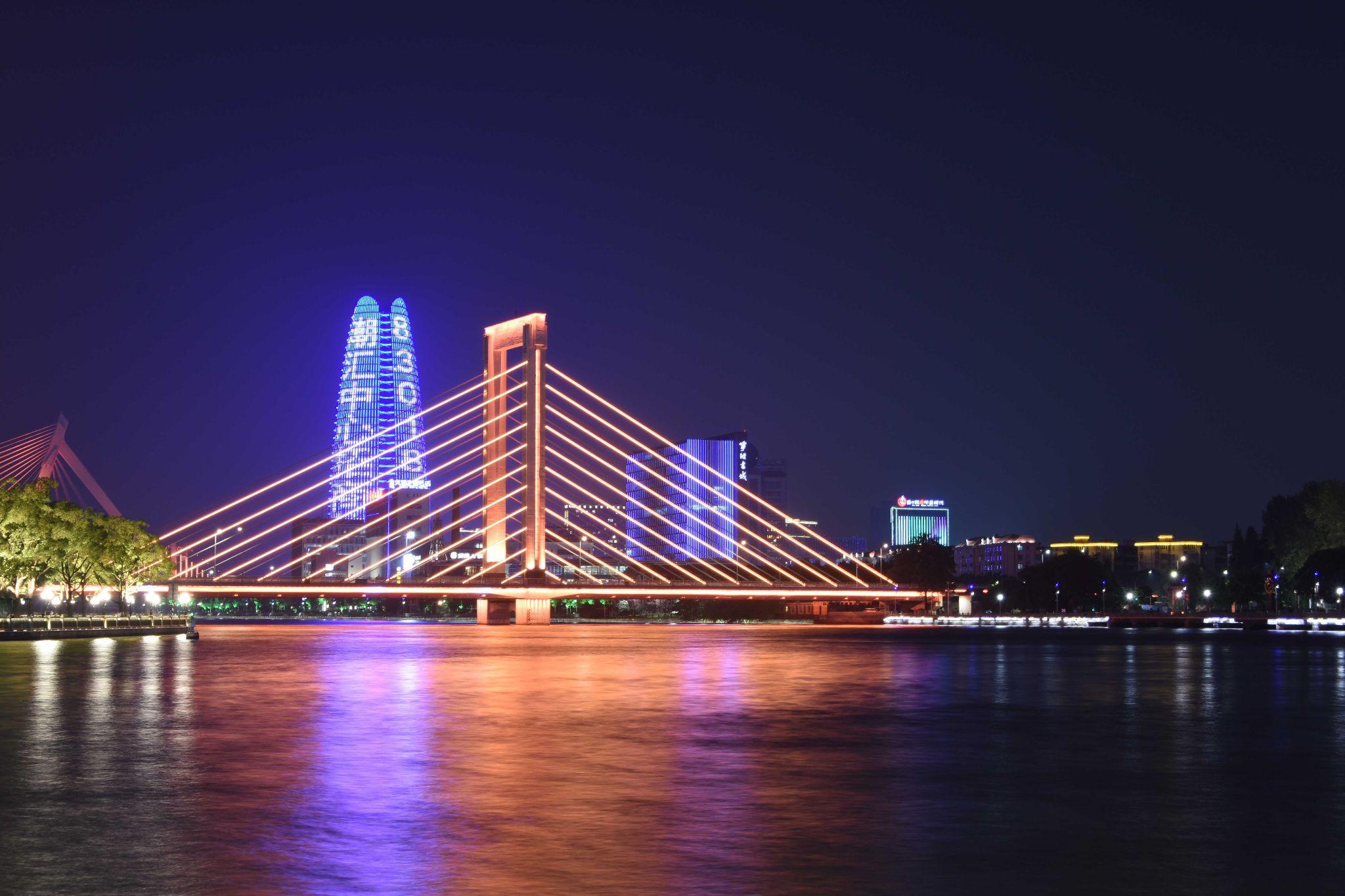 宁波三江口夜景