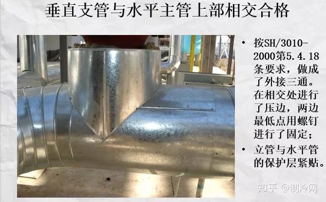 61水平管道纵向接缝宜布置在水平中心线上,下45°范围内,且缝口朝下